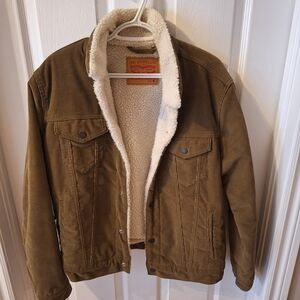 Levi's Men's Tan Corduroy Sherpa Jacket
